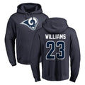 LA.Rams #23 Kyren Williams Player Navy Pullover Hoodie Limited Game Ldoa Stitched Jerseys