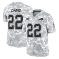 B.Bills #22 Ray Davis Player Arctic Camo Salute to Service Limited Ldoa Stitched Jerseys