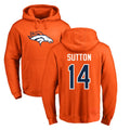 D.Broncos #14 Courtland Sutton Player Orange Pullover Hoodie Limited Ldoa Stitched Jerseys