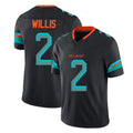 M.Dolphins #2 Malik Willis Player Black Limited Pitch Rivalries Collection Home Game Ldoa Stitched Jerseys