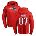 NE.Patriots #87 Romeo Doubs Player Red LOGO Pullover Hoodies Home Game Ldoa Stitched Jerseys