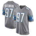 D.Lions #97 Aidan Hutchinson Player Gray Home Game Ldoa Stitched Jerseys