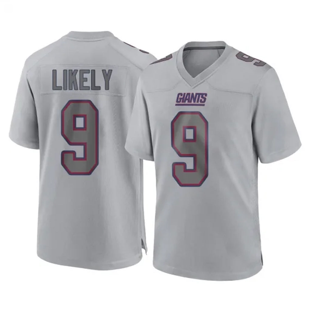 NY.Giants #9 Lsaiah Likely Player Gray Atmosphere Fashion Limited Game Ldoa Stitched Jerseys