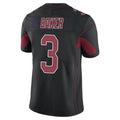 A.Cardinals #3 Budda Baker Player Black Limited Elite Home Game Ldoa Stitched Jerseys
