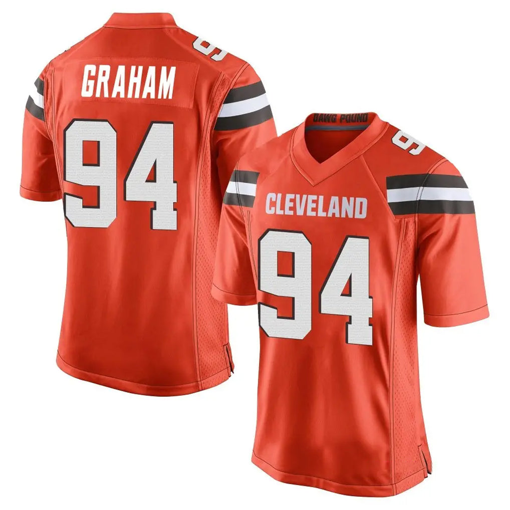 C.Browns #94 Mason Graham Player Orange Home Game Ldoa Stitched Jerseys