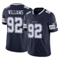 D.Cowboys #92 Quinnen Williams Player Navy Limited Vapor F.U.S.E. Home Game Ldoa Stitched Jerseys