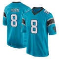 C.Panthers #8 Jaycee Horn Player Blue Game Ldoa Stitched Jerseys