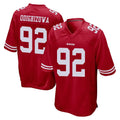 SF.49ers #92 Osa Odighizuwa Player Red Home Game Ldoa Stitched Jerseys