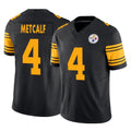 P.Steelers #4 DK Metcalf Player Black Limited 2nd Alternate Vapor F.U.S.E. Home Game Ldoa Stitched Jerseys