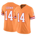TB.Buccaneers #14 Chris Godwin Jr. Player Orange Limited Vapor F.U.S.E. Home Game Ldoa Stitched Jerseys