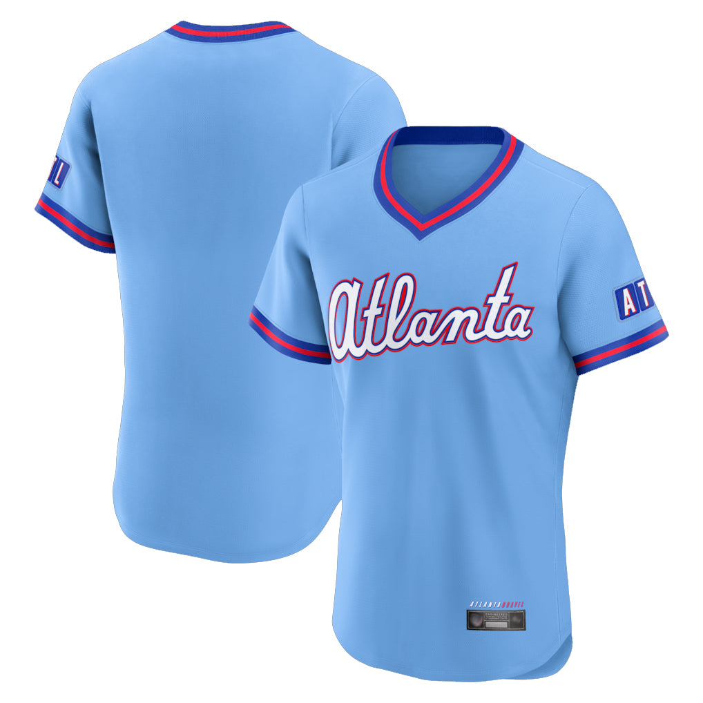 A.Braves ## Braves Blank Player Powder Blue 2026 City Connect T-shirt Limited Elite Home Game Ldoa Stitched Jerseys