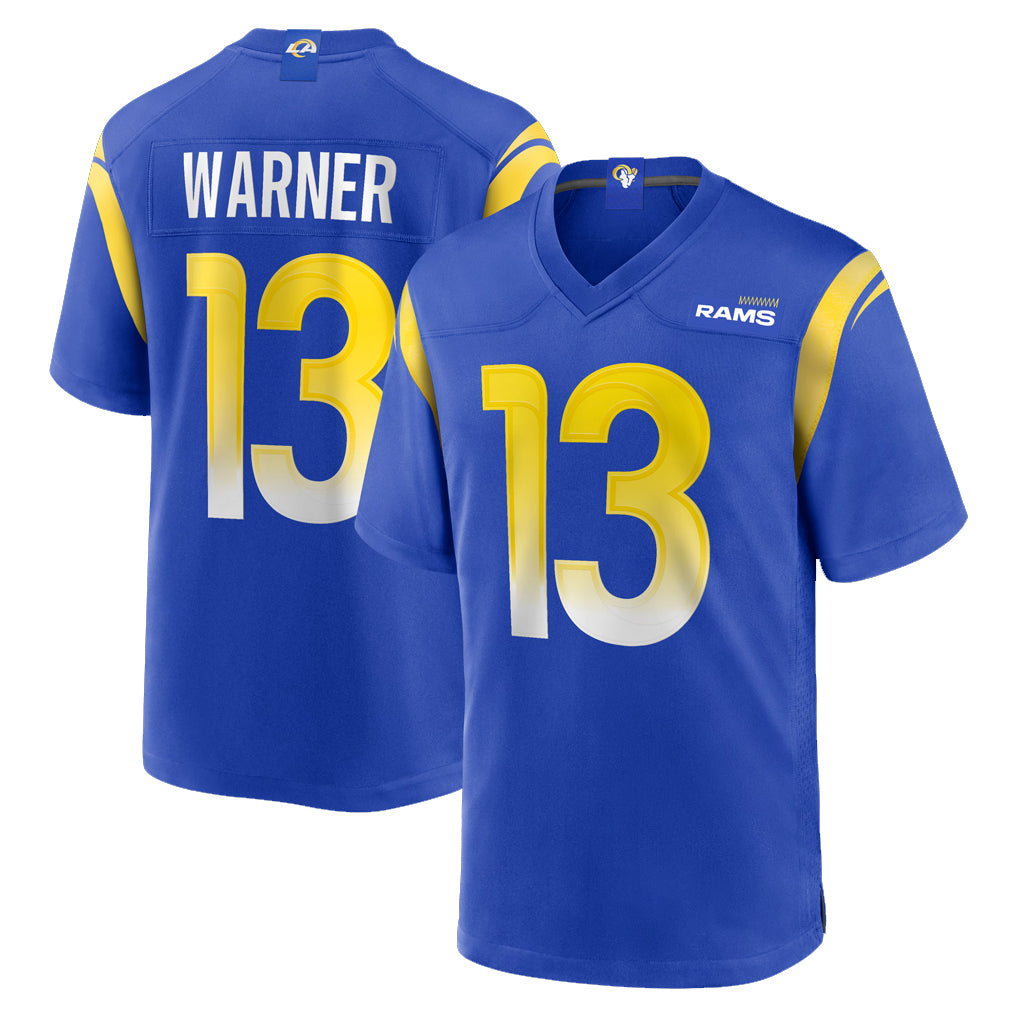 LA.Rams #13 Kurt Warner Player Royal Retired Limited Ldoa Stitched Jerseys