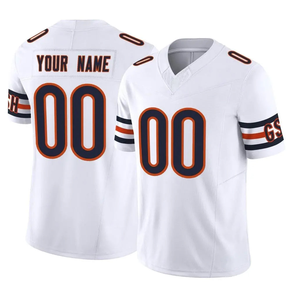 Custom C.Bears White Vapor F.U.S.E. Limited Home Game Any Name & Numbers Ldoa Stitched Jerseys