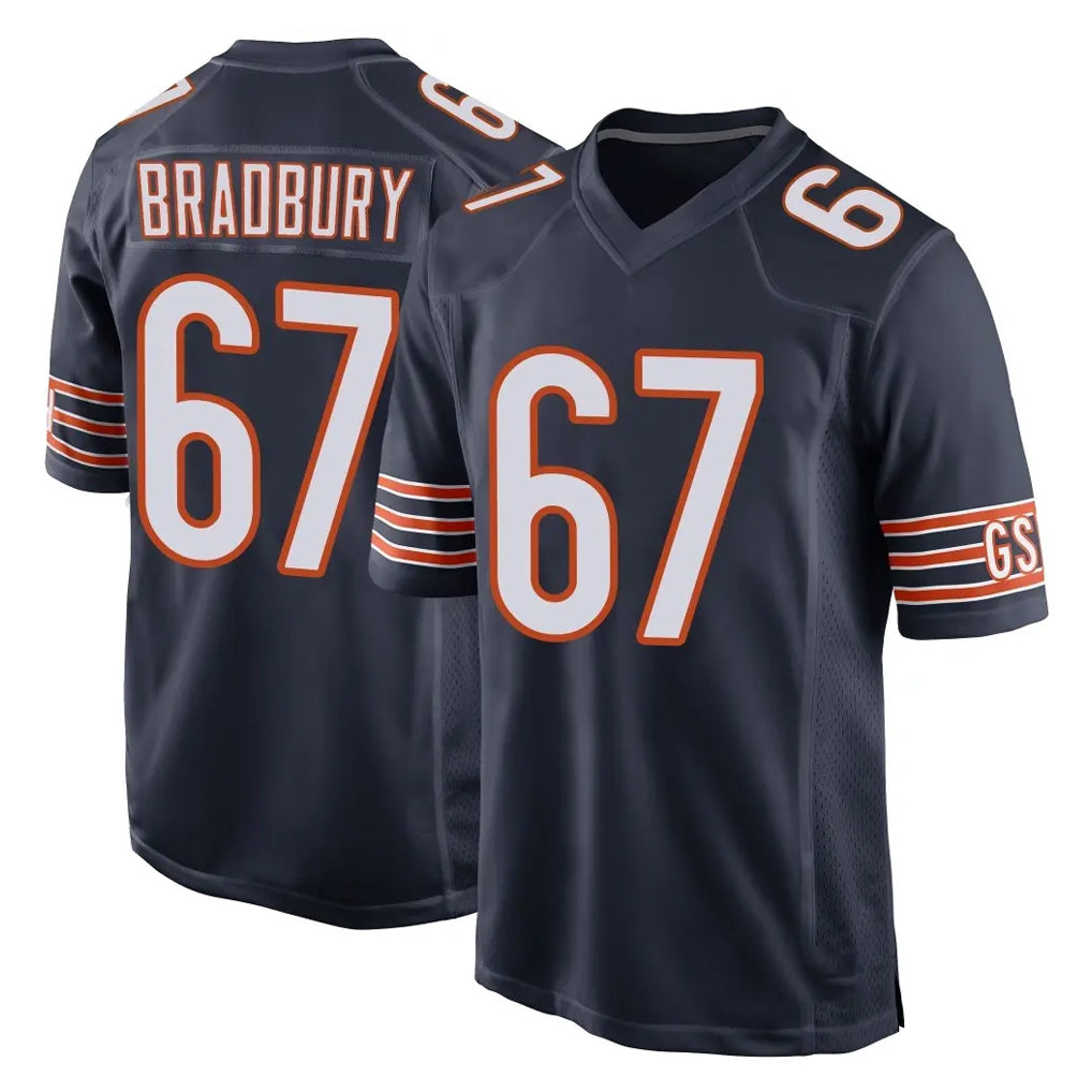 C.Bears #67 Garrett Bradbury Player Navy Home Game Ldoa Stitched Jerseys