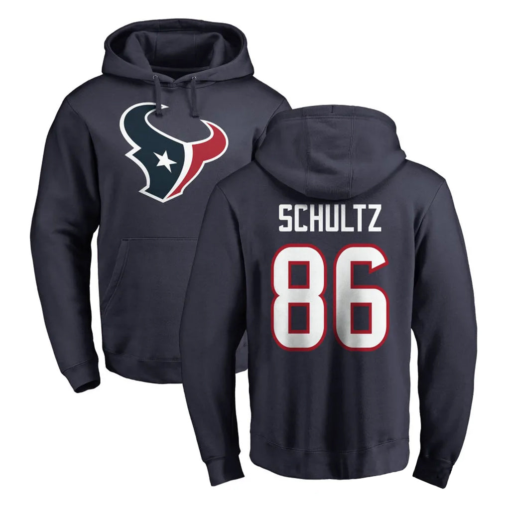 H.Texans #86 Dalton Schultz Player Navy Pro Line Pullover Hoodie Limited Game Ldoa Stitched Jerseys