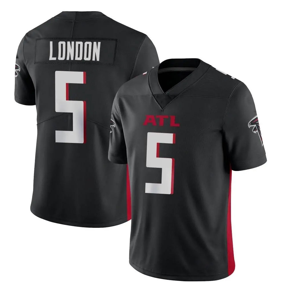 A.Falcons #5 Drake London Player Black Vapor Untouchable Limited Home Game Ldoa Stitched Jerseys