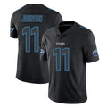 T.Titans #11 Jermaine Johnson II Player Black Impact Limited Home Game Ldoa Stitched Jerseys