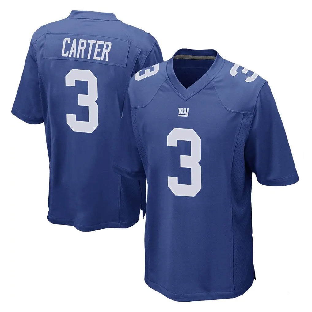 NY.Giants #3 Abdul Carter Player Royal Home Game Ldoa Stitched Jerseys
