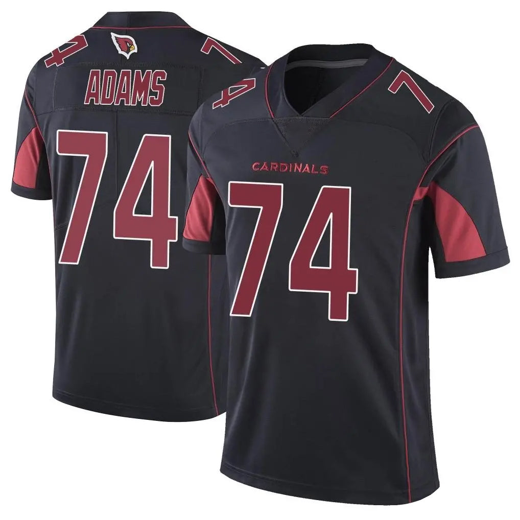 A.Cardinals #74 Isaiah Adams Player Black Limited Elite Home Game Ldoa Stitched Jerseys