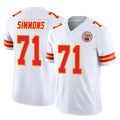 KC.Chiefs #71 Josh Simmons Player White Limited Vapor F.U.S.E. Home Game Ldoa Stitched Jerseys
