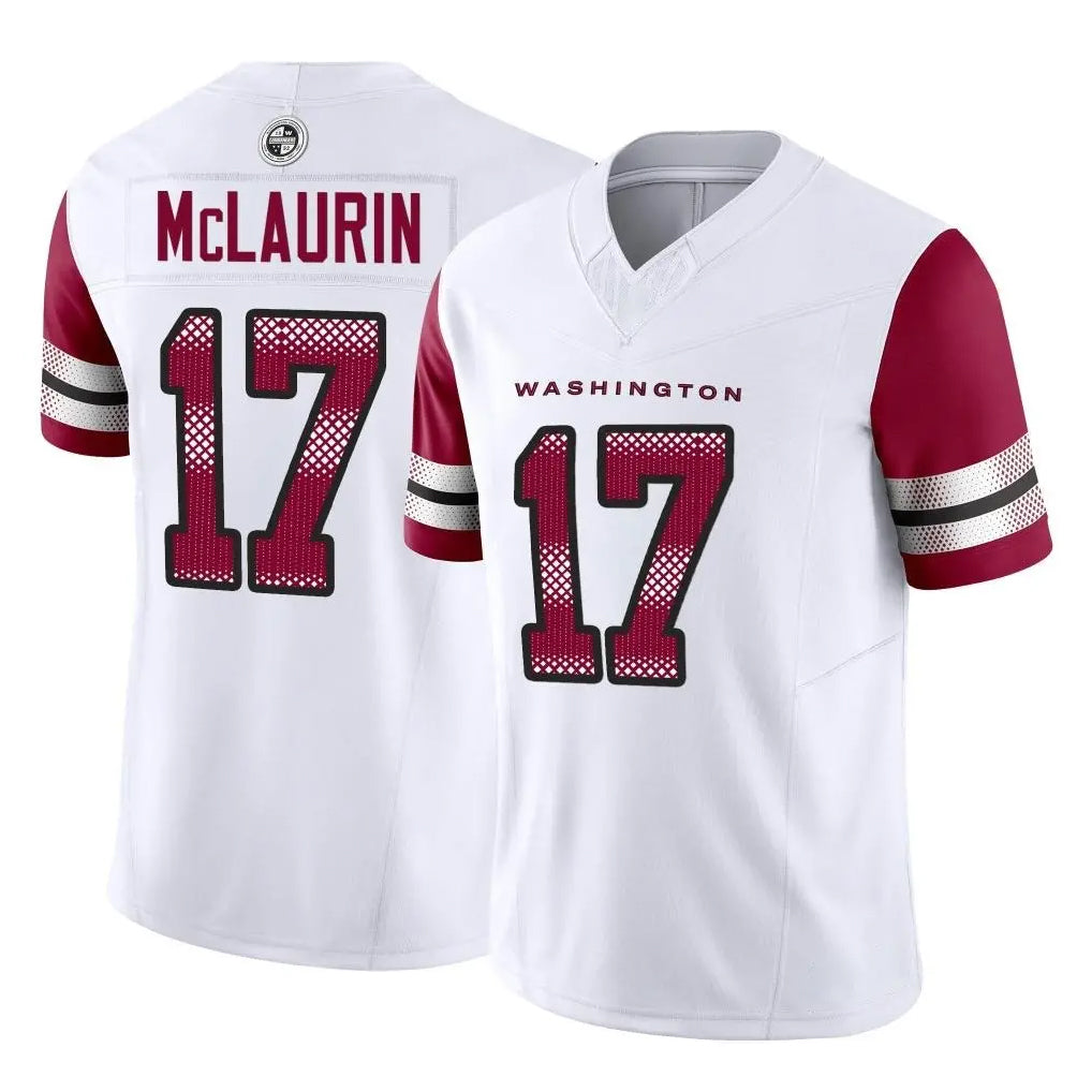 W.Commanders #17 Terry Mclaurin Player White Vapor F.U.S.E. Limited Home Game Ldoa Stitched Jerseys