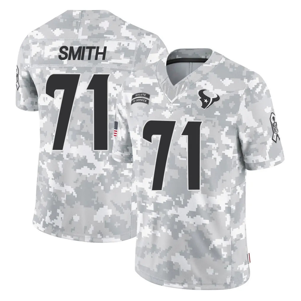 H.Texans #71 Braden Smith Player Arctic Camo Salute To Service Limited Game Ldoa Stitched Jerseys
