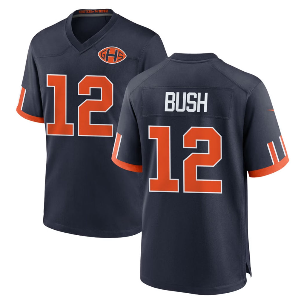 C.Bears #12 Devin Bush Player Navy 2026 Rivalries Collection Home Game Ldoa Stitched Jerseys
