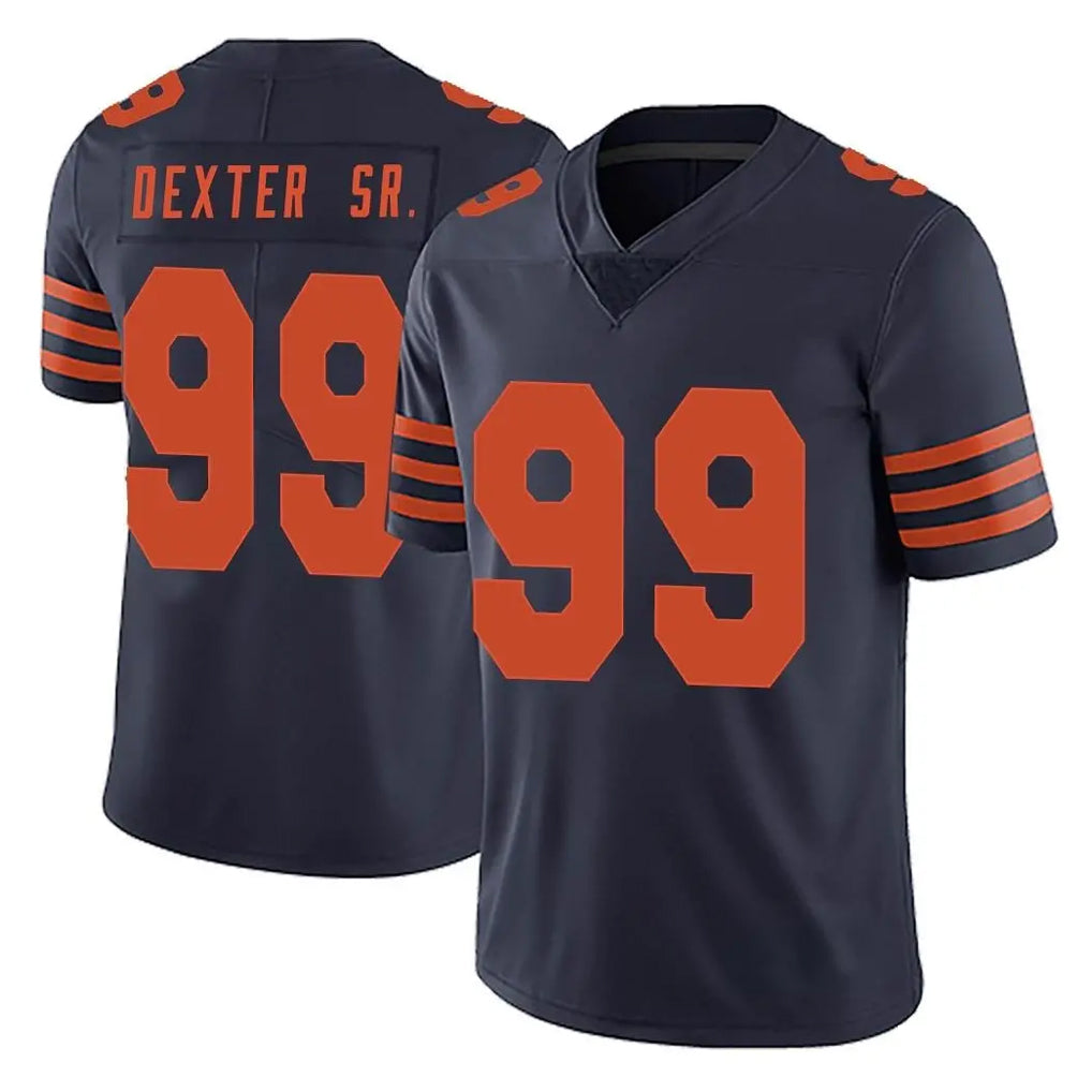 C.Bears #99 Gervon Dexter Sr. Player Navy Blue Alternate Vapor Untouchable Limited Ldoa Stitched Jerseys