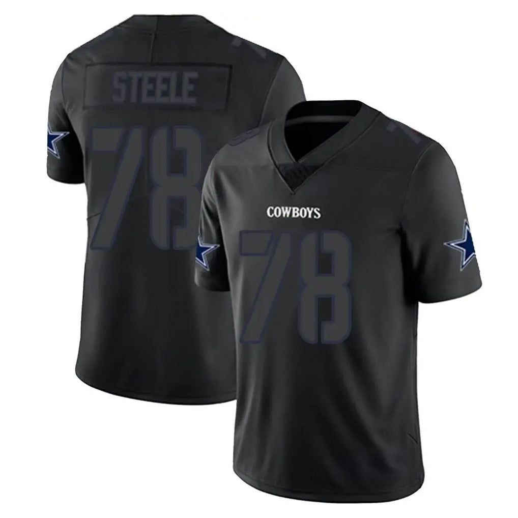 D.Cowboys #78 Terence Steele Player Black Impact Limited Home Game Kdoa Stitched Jerseys