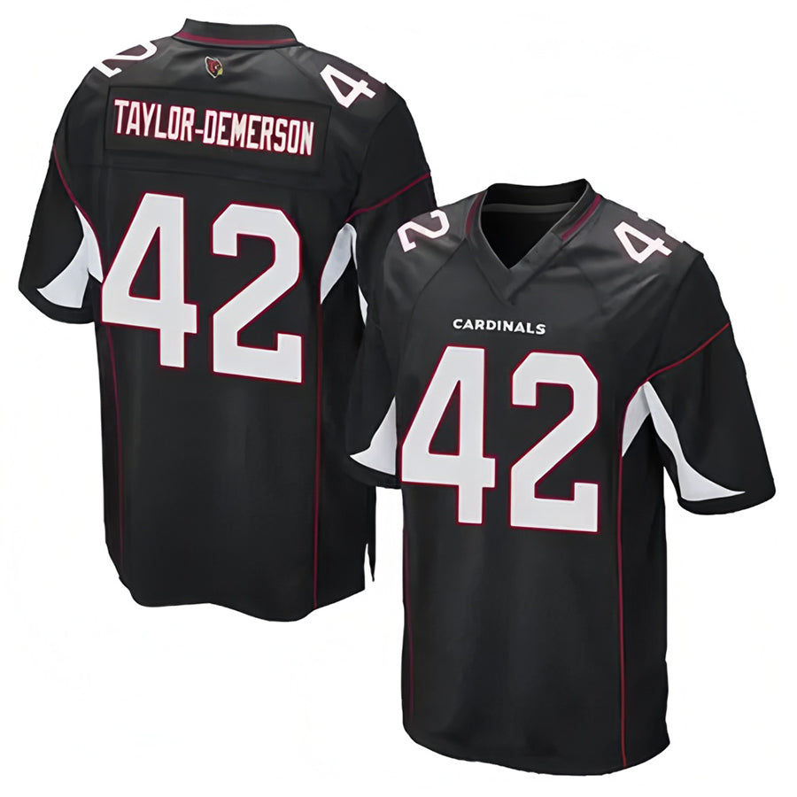 A.Cardinals #42 Dadrion Taylor-Demerson Player Black Game Ldoa Stitched Jerseys