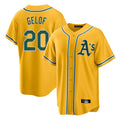 Athletics #20 Zack Gelof Player Gold Alternate Home Game Ldoa Stitched Jerseys