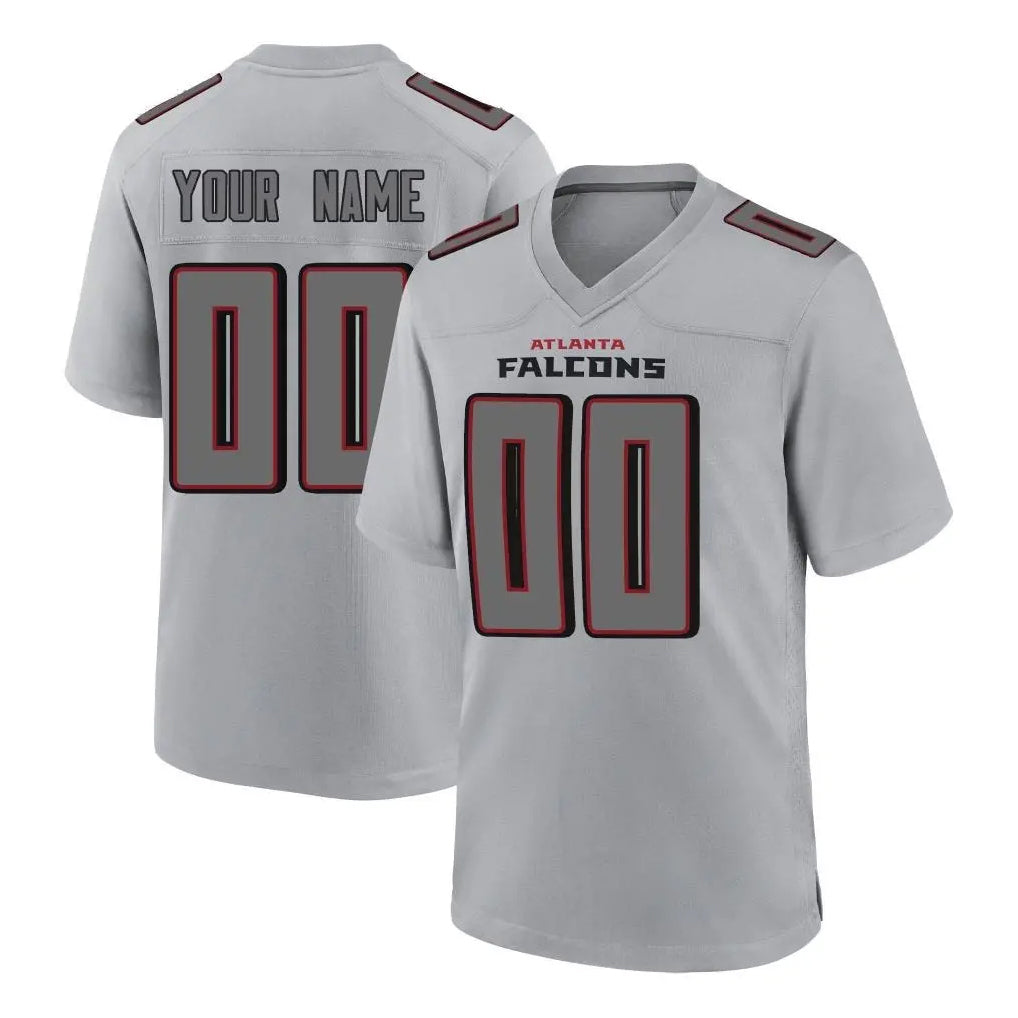 Custom A.Falcons Gray Fashion Home Game Any Name & Numbers Ldoa Stitched Jerseys