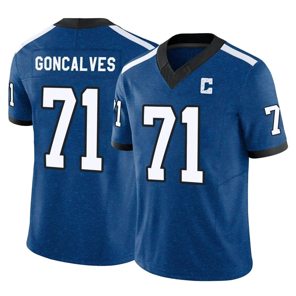 IN.Colts #71 Matt Goncalves Player Royal Limited Indiana Nights Alternate Vapor F.U.S.E. Home Game Ldoa Stitched Jerseys