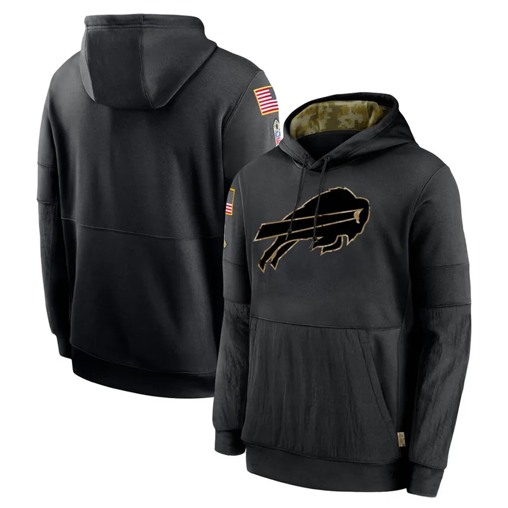 B.Bills ## Bills Blank Player Black Salute to Service Hoodies Hame Ldoa Stitched Jerseys