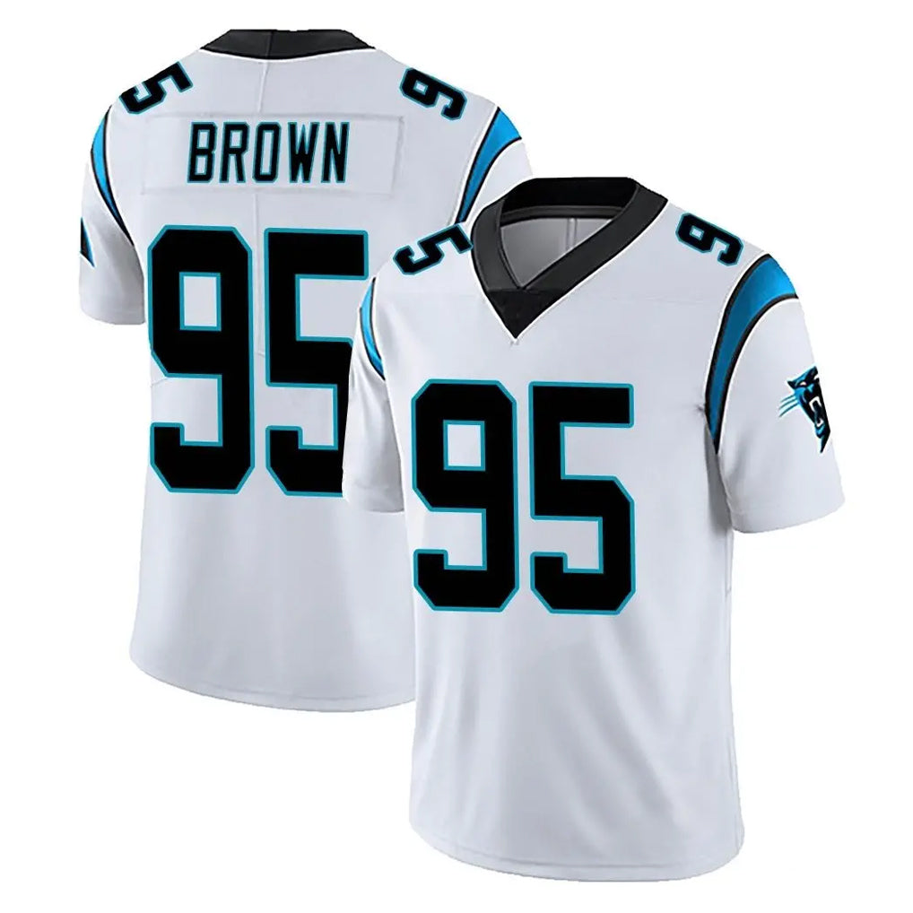 C.Panthers #95 Derrick Brown Player White Vapor Untouchable Limited Game Ldoa Stitched Jerseys