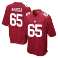 NY.Giants #65 Francis Mauigoa Player Red Home Game Ldoa Stitched Jerseys