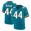 J.Jaguars #44 Travon Walker Player Teal Prowler Throwback Limited Home Game Ldoa Stitched Jerseys