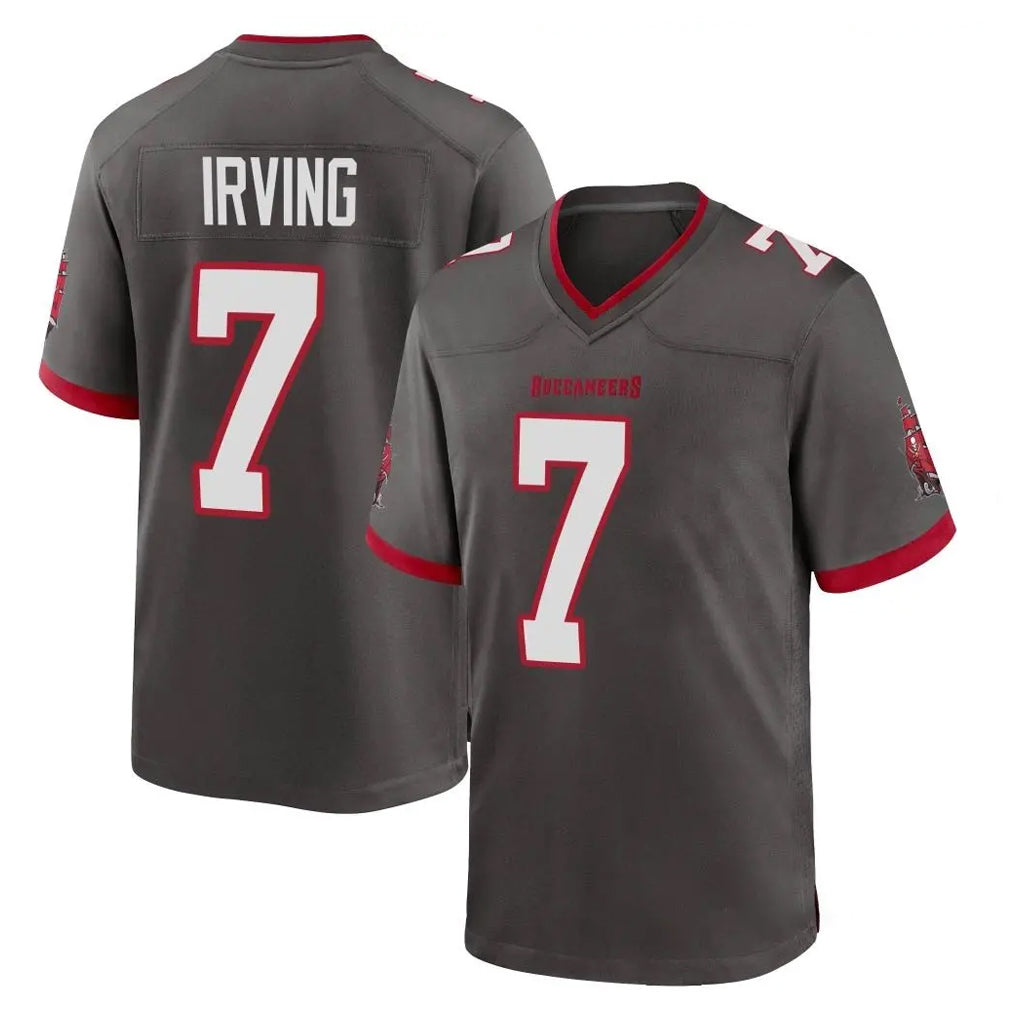 TB.Buccaneers #7 Bucky Irving Player Pewter Alternate Home Game Ldoa Stitched Jerseys