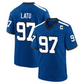 IN.Colts #97 Laiatu Latu Player Royal Alternate Indiana Nights Home Game Ldoa Stitched Jerseys