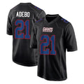 NY.Giants #21 Paulson Adebo Player Carbon Fashion Limited Home Game Ldoa Stitched Jerseys