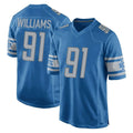 D.Lions #91 Tyleik Williams Player Blue Home Game Ldoa Stitched Jerseys