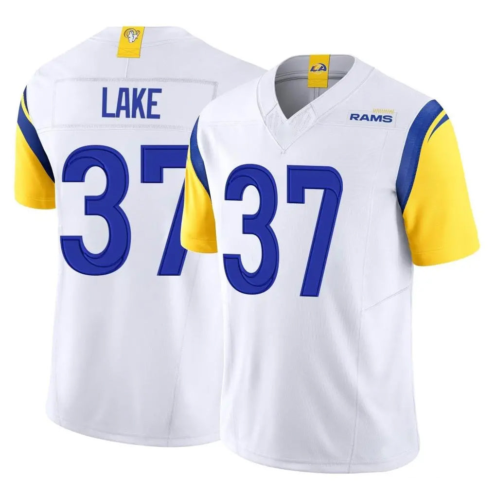 LA.Rams #37 Quentin Lake Player White Limited Vapor F.U.S.E. Home Game Ldoa Stitched Jerseys