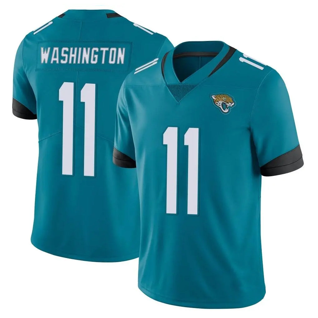 J.Jaguars #11 Parker Washington Player Teal Vapor Untouchable Limited Home Game Ldoa Stitched Jerseys