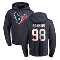 H.Texans #98 Sheldon Rankins Player Navy Pro Line Pullover Hoodie Limited Game Ldoa Stitched Jerseys