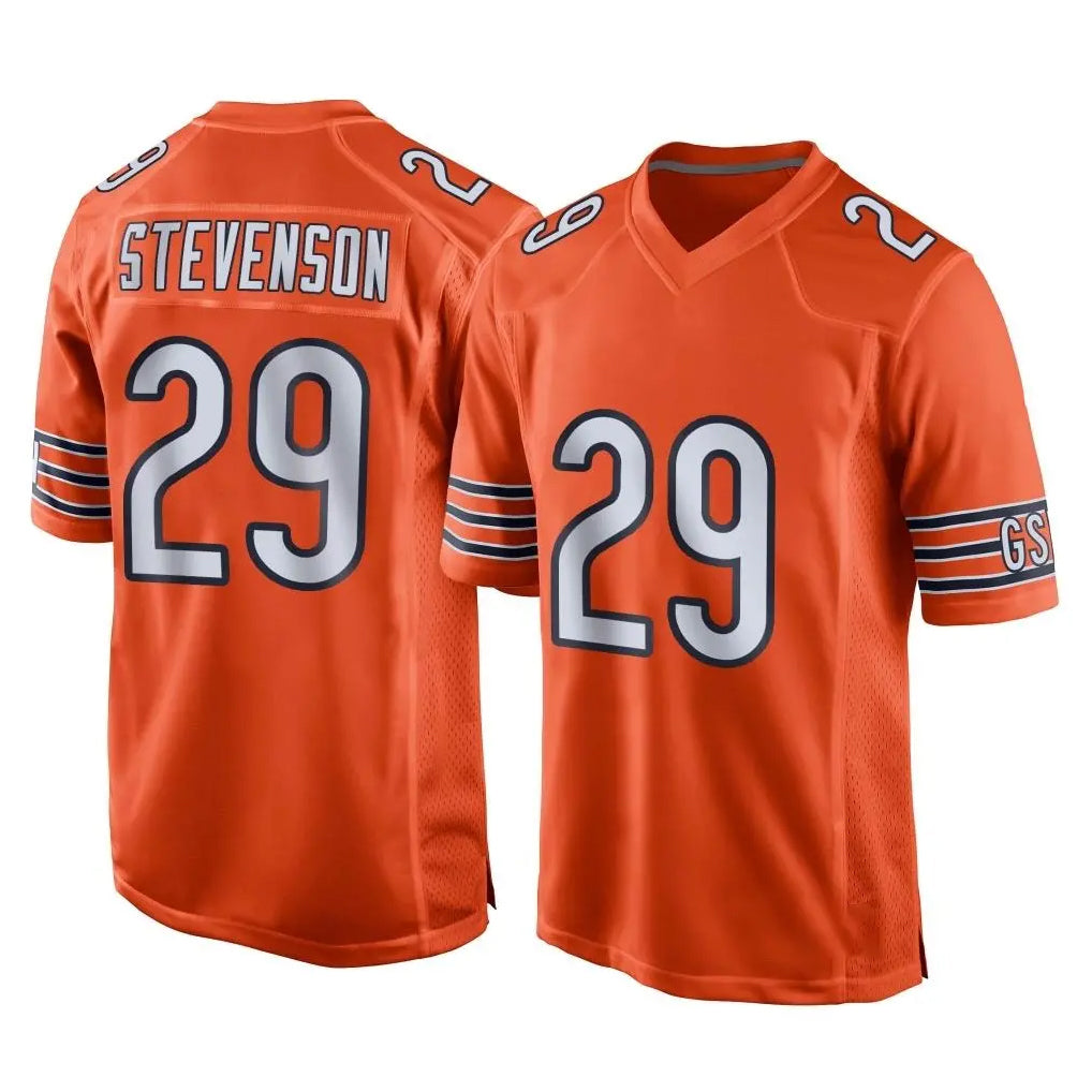 C.Bears #29 Tyrique Stevenson Player Orange Home Game Ldoa Stitched Jerseys