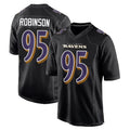 B.Ravens #95 Tavius Robinson Player Black Carbon Fashion Home Game Ldoa Stitched Jerseys