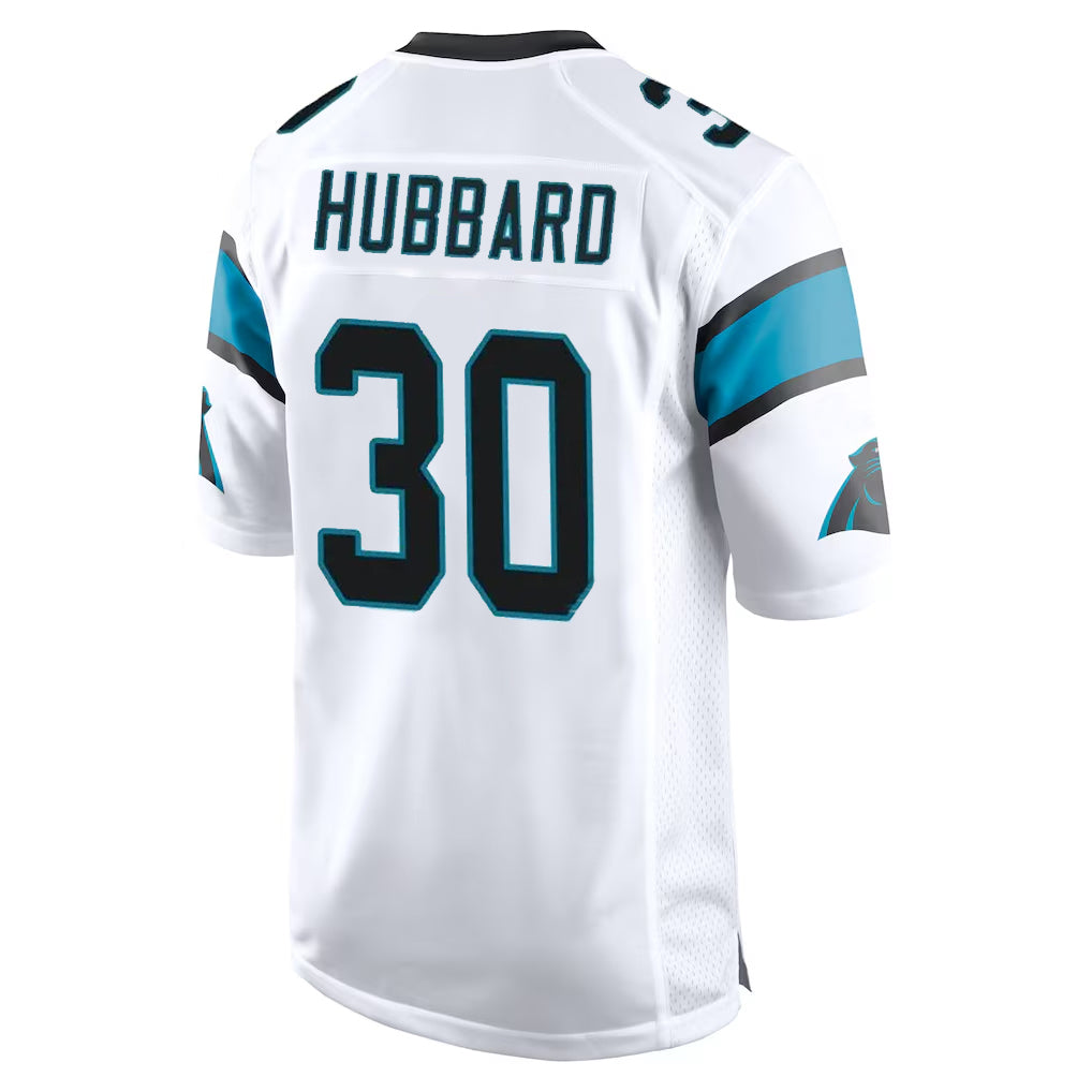 C.Panthers #30 Chuba Hubbard Player White Game Ldoa Stitched Jerseys