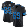 D.Lions #69 Tate Ratledge Player Black Alternate Vapor F.U.S.E. Limited Home Game Ldoa Stitched Jerseys