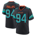 M.Dolphins #94 Jordan Phillips Player Black Pitch Rivalries Collection Home Game Ldoa Stitched Jerseys