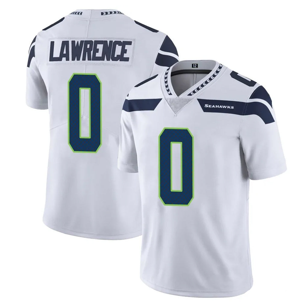 S.Seahawks #0 DeMarcus Lawrence Player White Limited Vapor Untouchable Home Game Ldoa Stitched Jerseys
